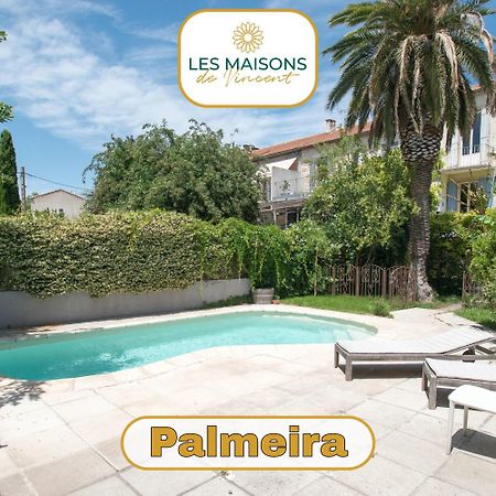 Palmeira - Grande maison en ville avec Piscine Arles Exterior foto